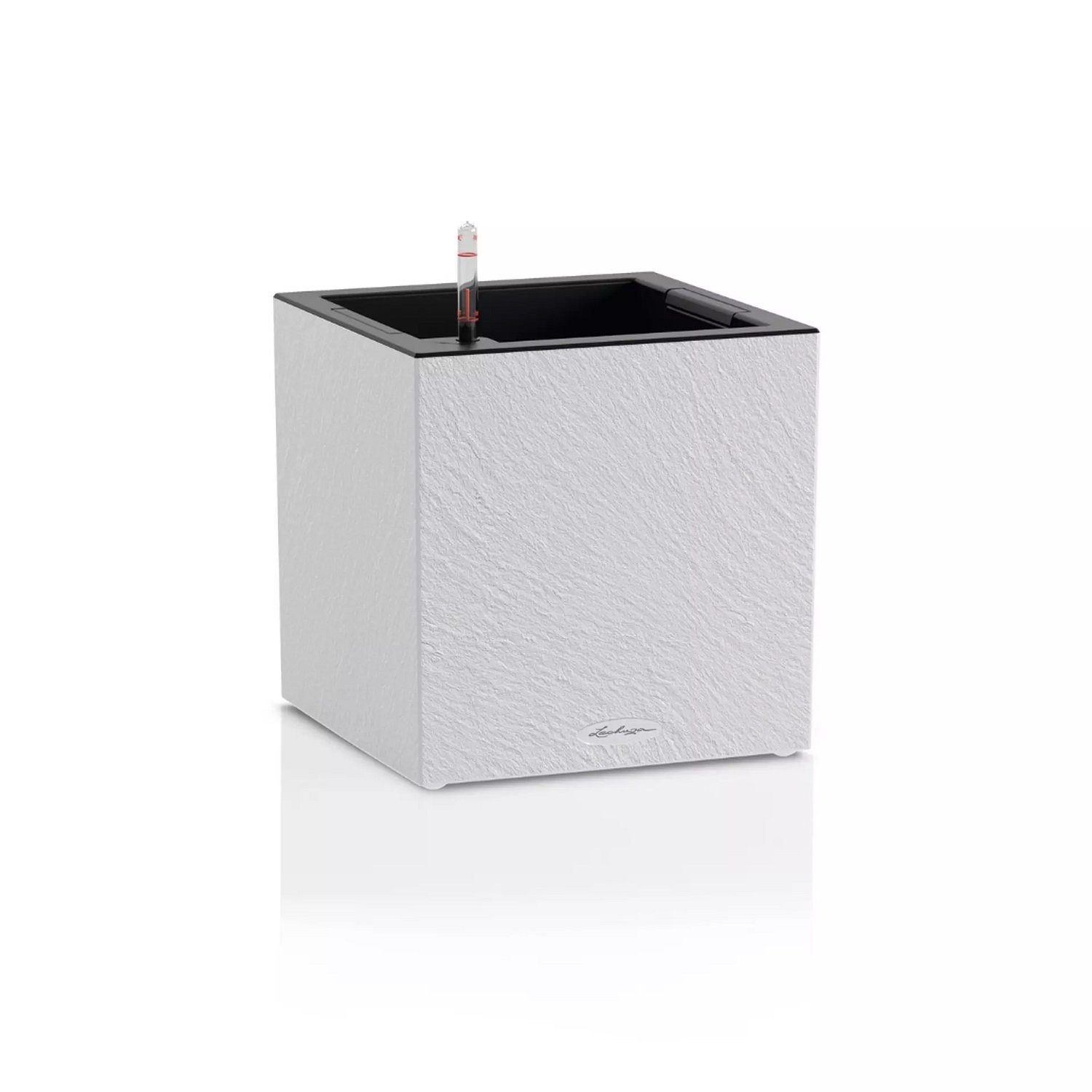 Lechuza® Pflanzkübel Pflanzgefäß Canto Slatestone 30 low light grey (Komplettset)