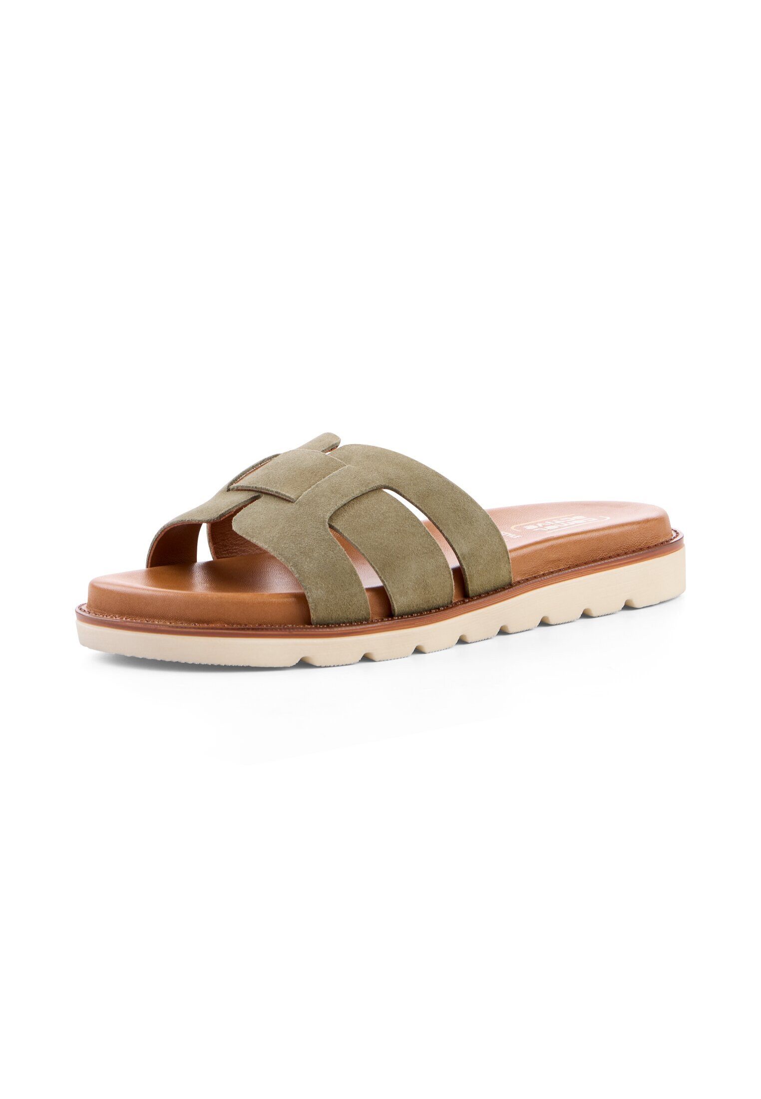 camel active mit gepolstertem Lederfußbett Pantolette