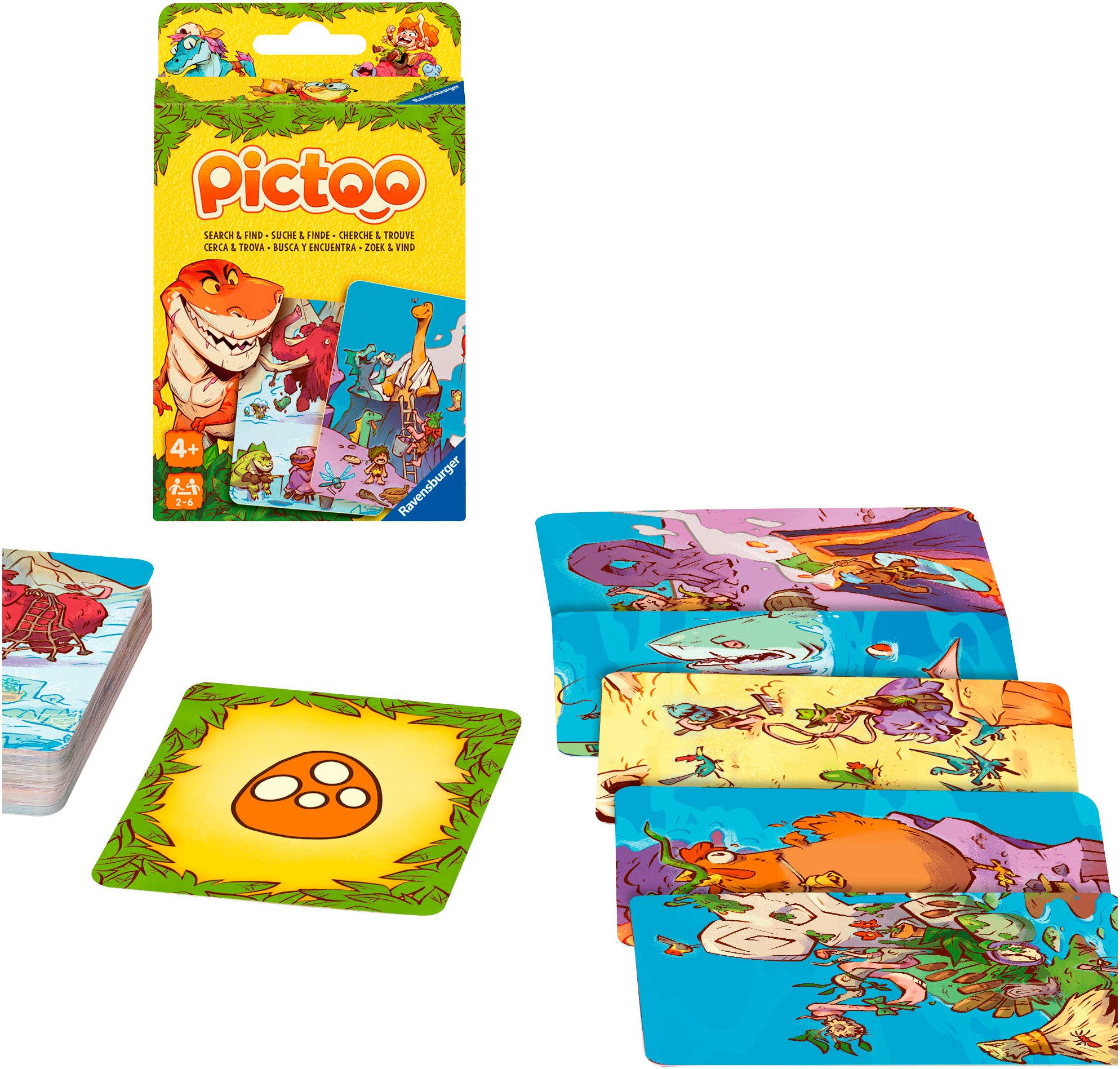 Ravensburger Spiel Pictoo Dino-Welt, Kinderspiel