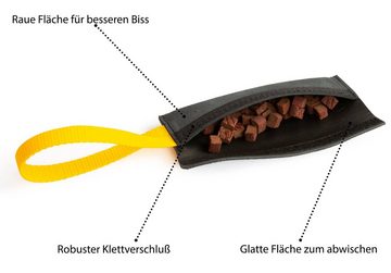 CopcoPet Dummy Leder Futterdummy Apportierdummy Futterbeutel Gr: ca. 15 x 6 cm, Handarbeit