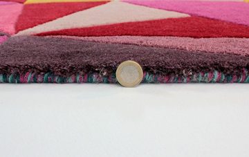 Wollteppich Farbenfroher Wolle Designer-Teppich DERWENT BROOKE, KADIMA DESIGN, Läufer, Höhe: 10 mm