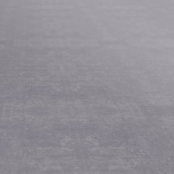 ANRO Tischdecke Tischdecke Wachstuch Einfarbig Grau Robust Wasserabweisend Breite 140, Geprägt