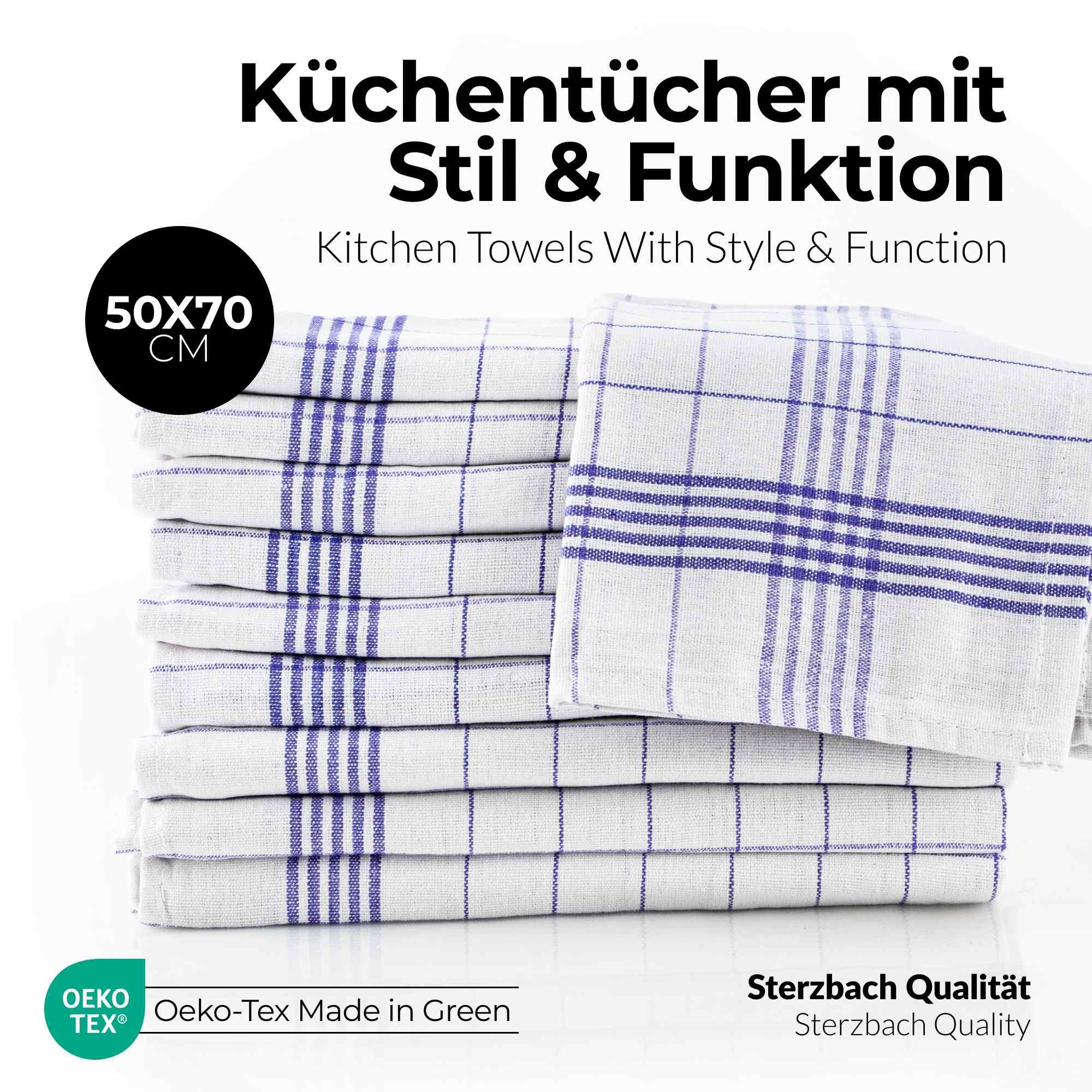 etérea Himmlische Qualität Geschirrtuch Sterzbachs Baumwolle, (Packung, 10-tlg)