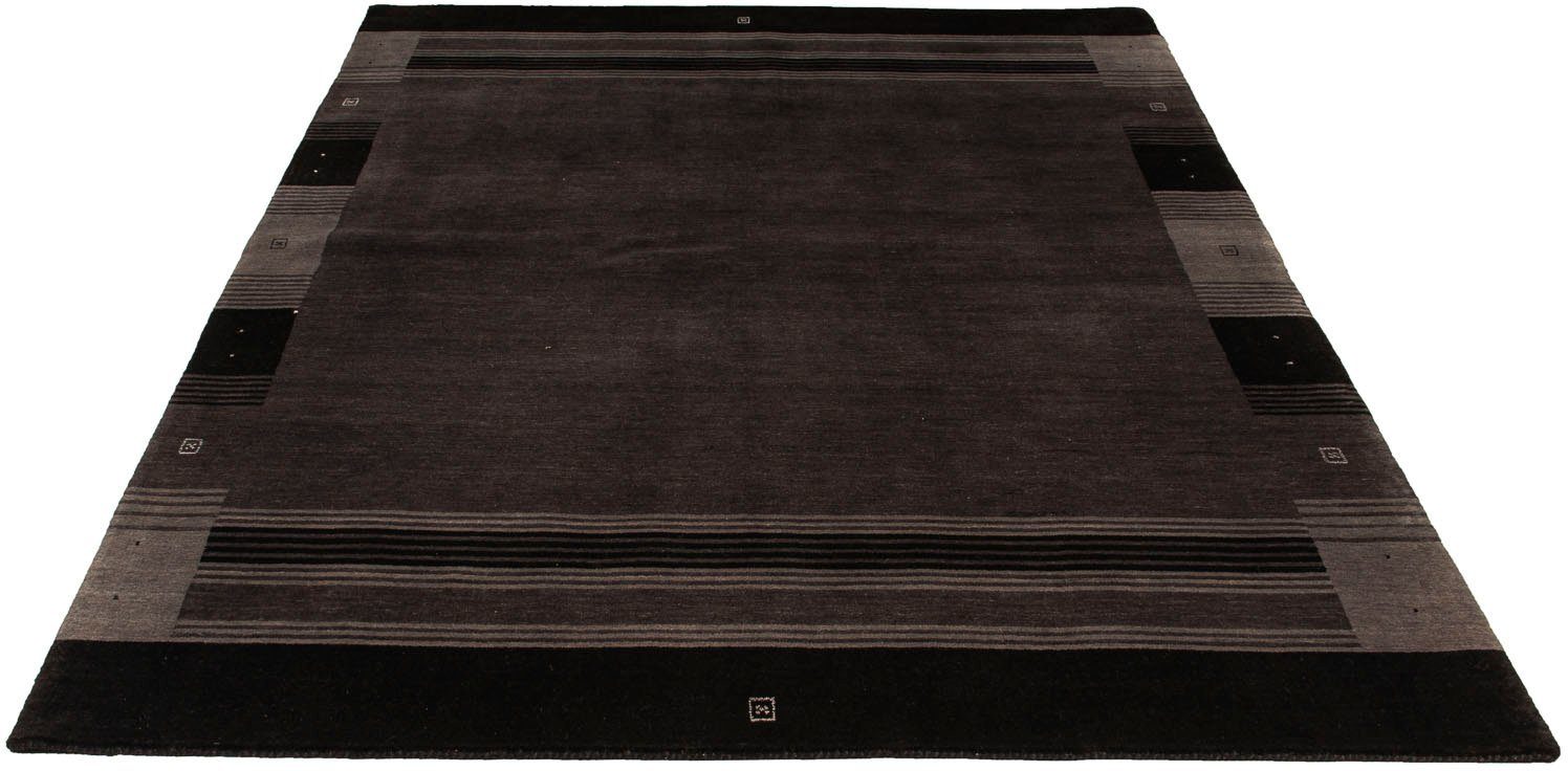 Wollteppich Gabbeh - Softy - 240 x 175 cm - dunkelbraun, morgenland, rechteckig, Höhe: 16 mm, Wohnzimmer, Einzelstück