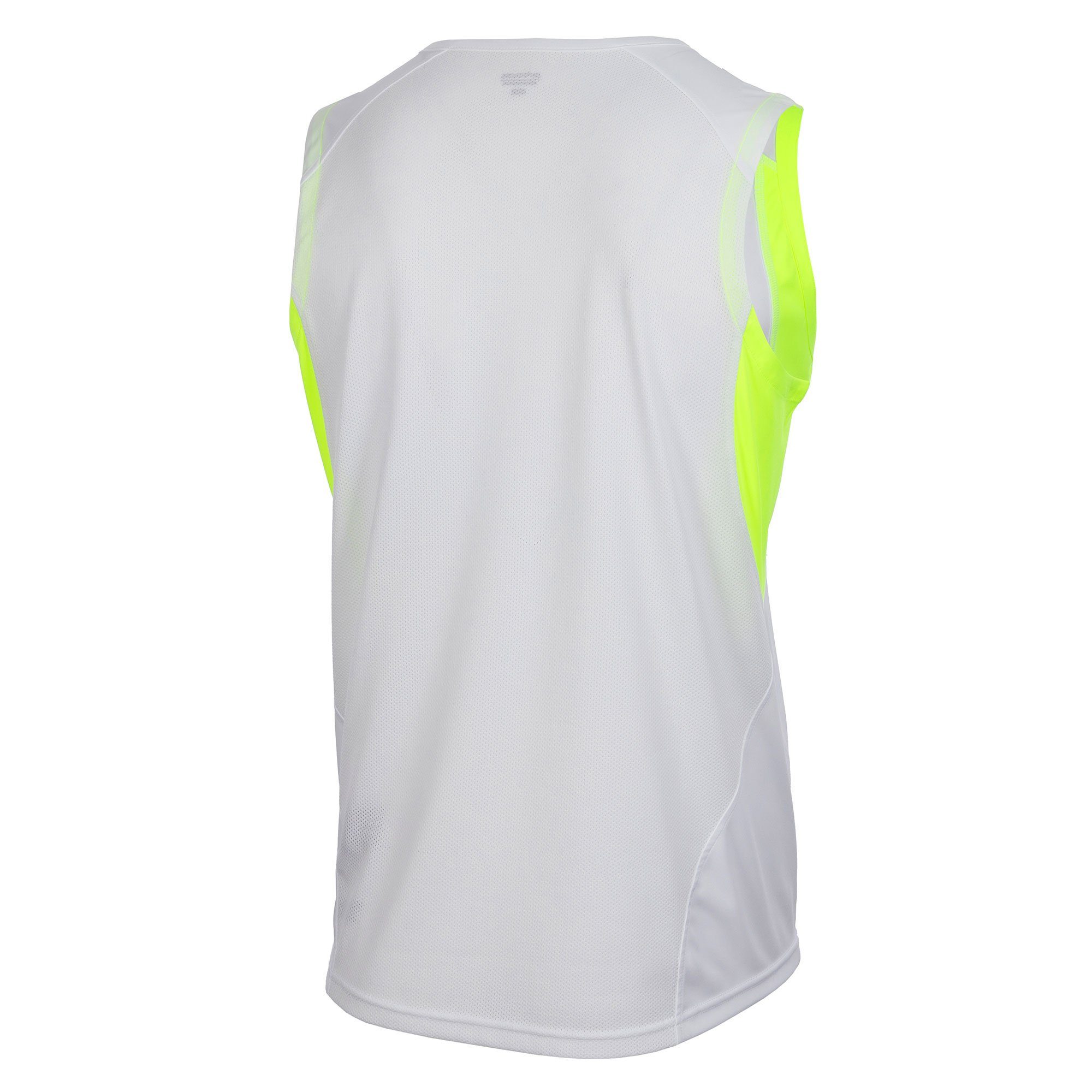 Weiß-Neon XL Line Tragekomfort & Quick Ärmellos S Atmungsaktiv, L Herren Pro XXL mit M Laufshirt < Funktion > Airtracks Laufshirt Dry XXXL Tank-Top Funktionsshirt optimalem