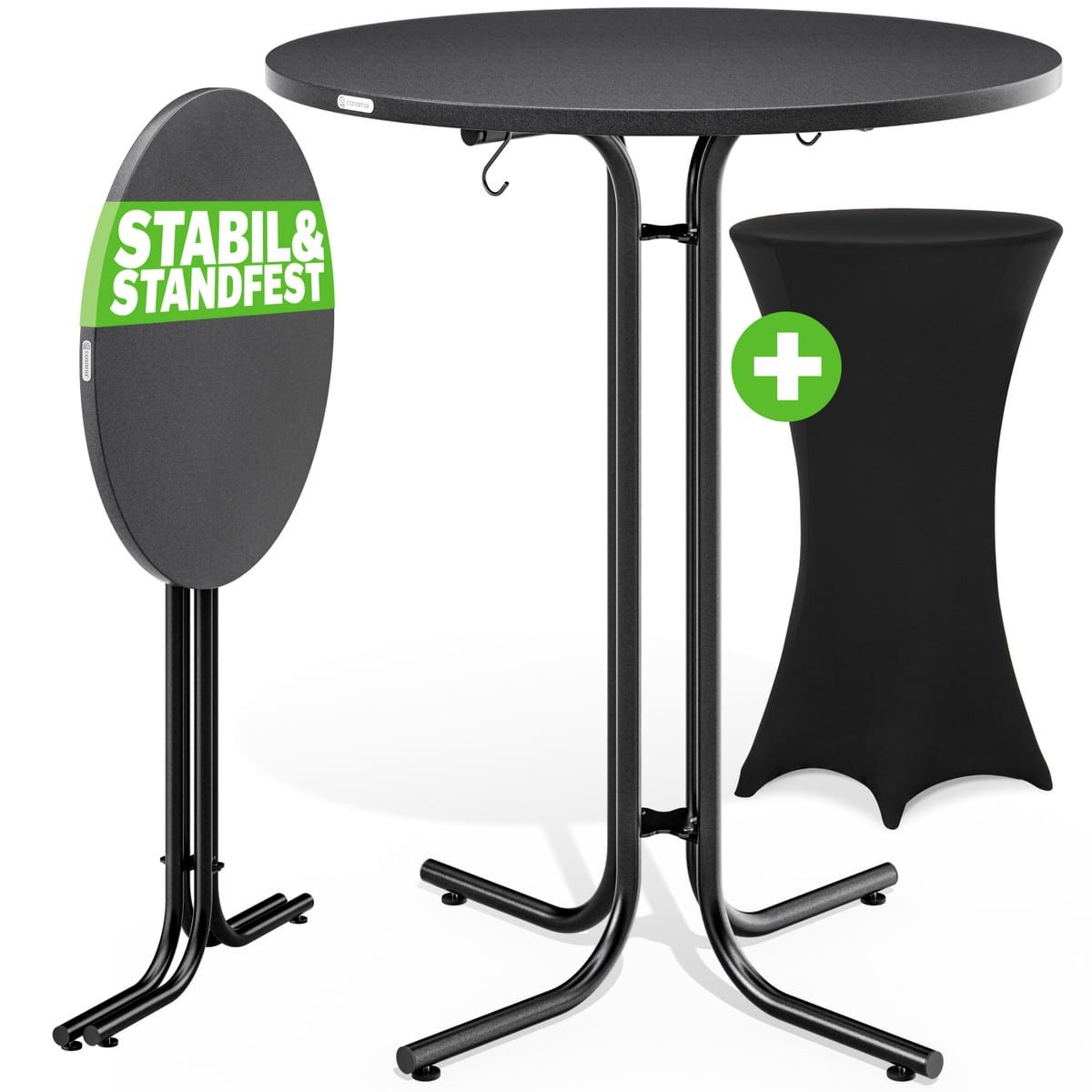 Casaria Stehtisch, Stehtisch mit Husse 80cm günstig online kaufen
