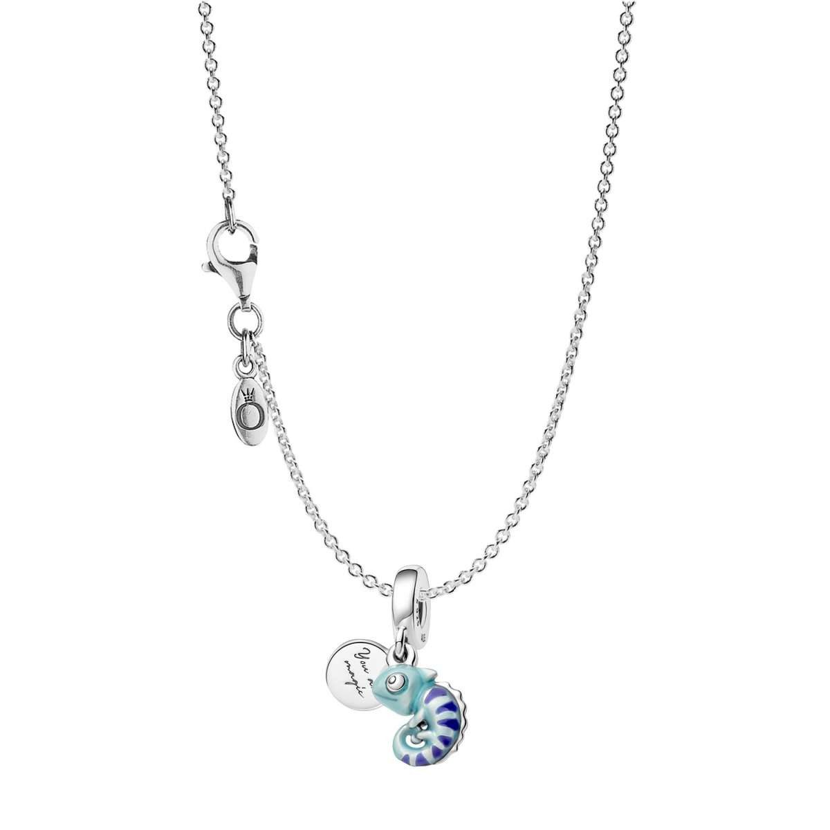 Pandora Kette mit Anhänger 41758, für Damen Chamäleon mit Farbwechsel 925 Silber