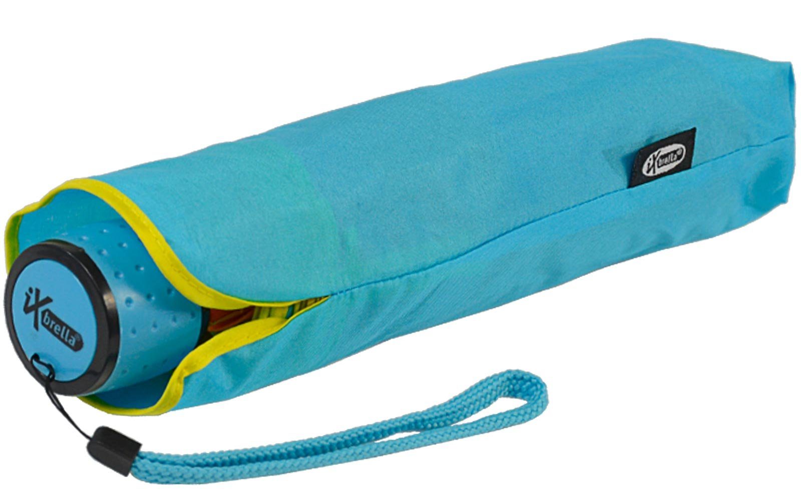 Taschenregenschirm - rainbow farbenfroh 16 farbig, iX-brella 16-color pocket iX-brella kleiner Taschenschirm