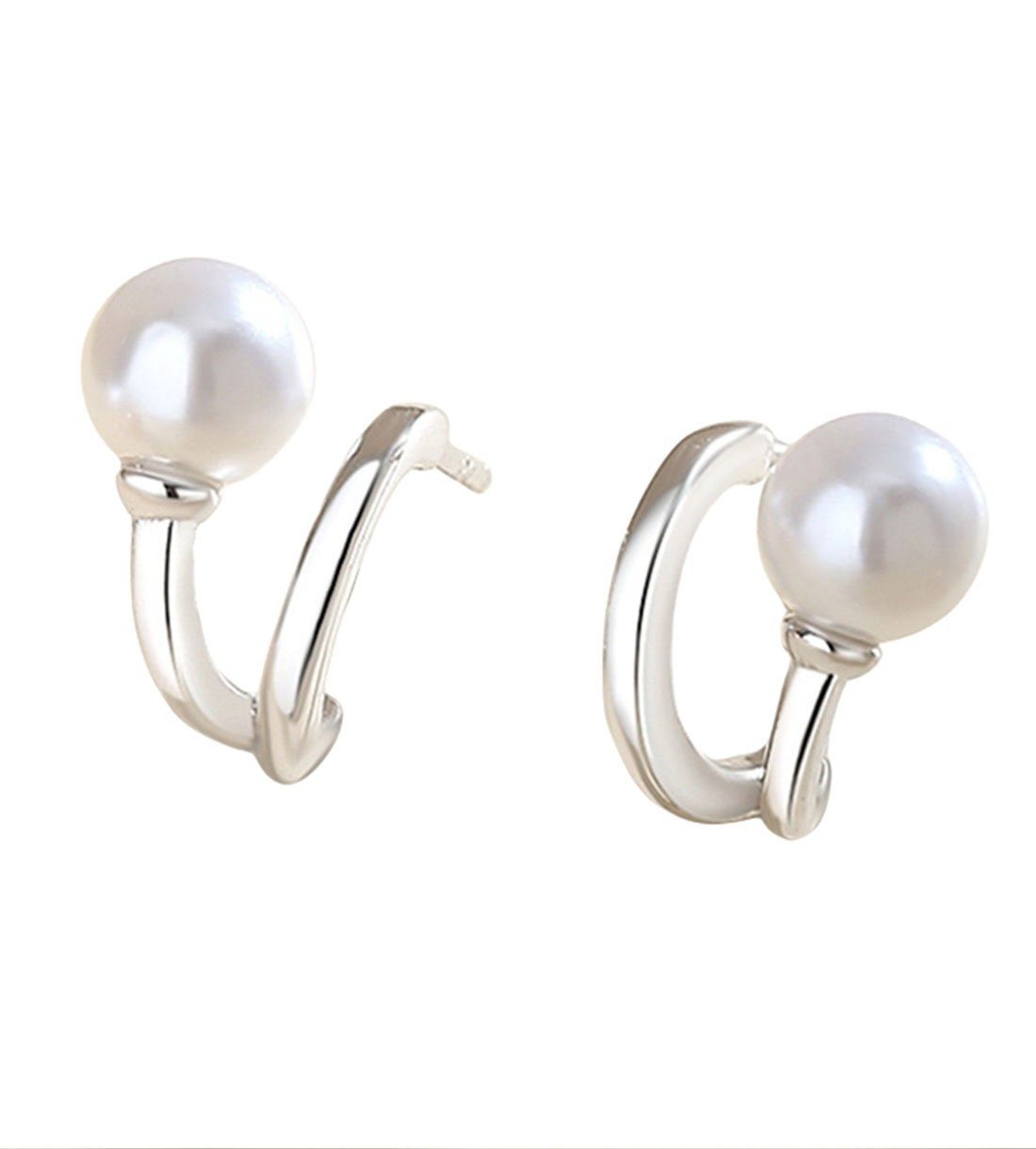YANN Damen, Silber für Temperament-Ohrringe Perlenohrstecker Paar vielseitige Ohrstecker