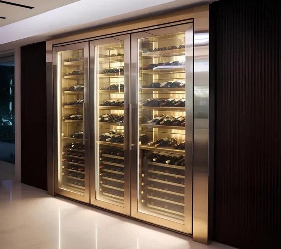 Xlmoebel Weinschrank Weinkühler Weinkühlschrank Weinlagerkühler Weinkühlung Made in Europa