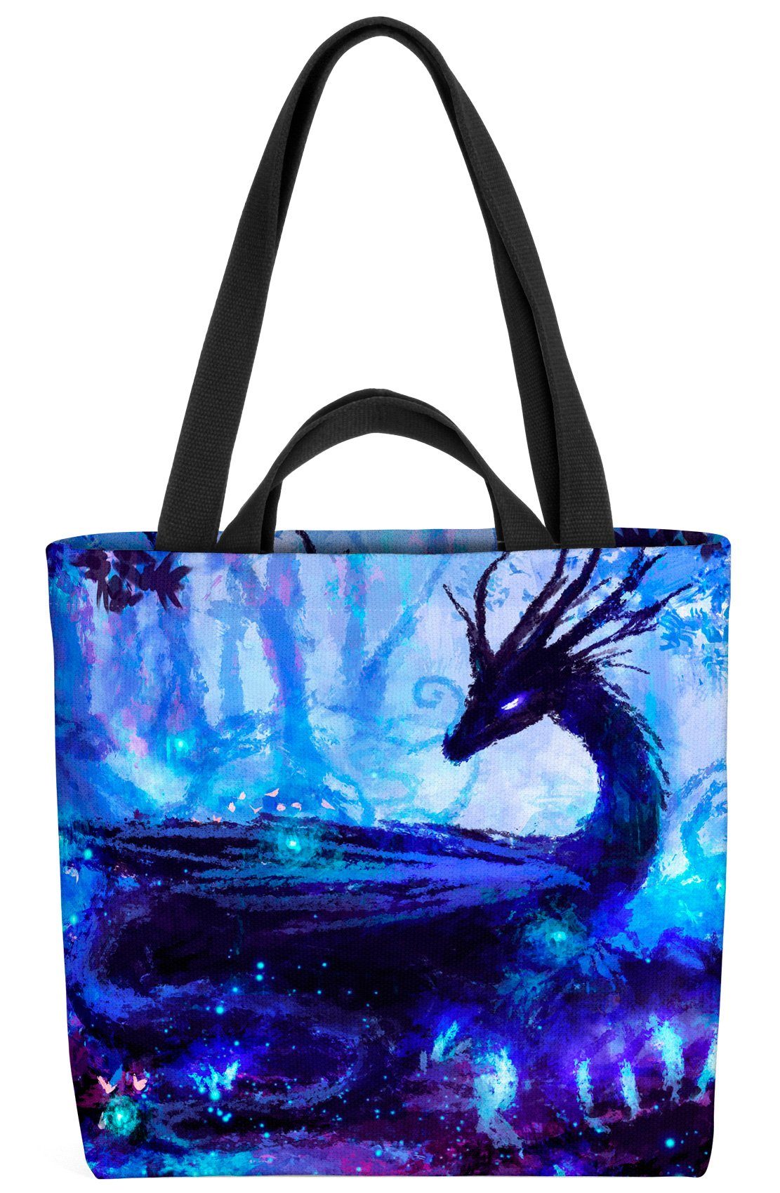 Nacht Kinder Prinzessin Fantasy Monster Wald Henkeltasche Märchen Drache (1-tlg), Geschicht VOID