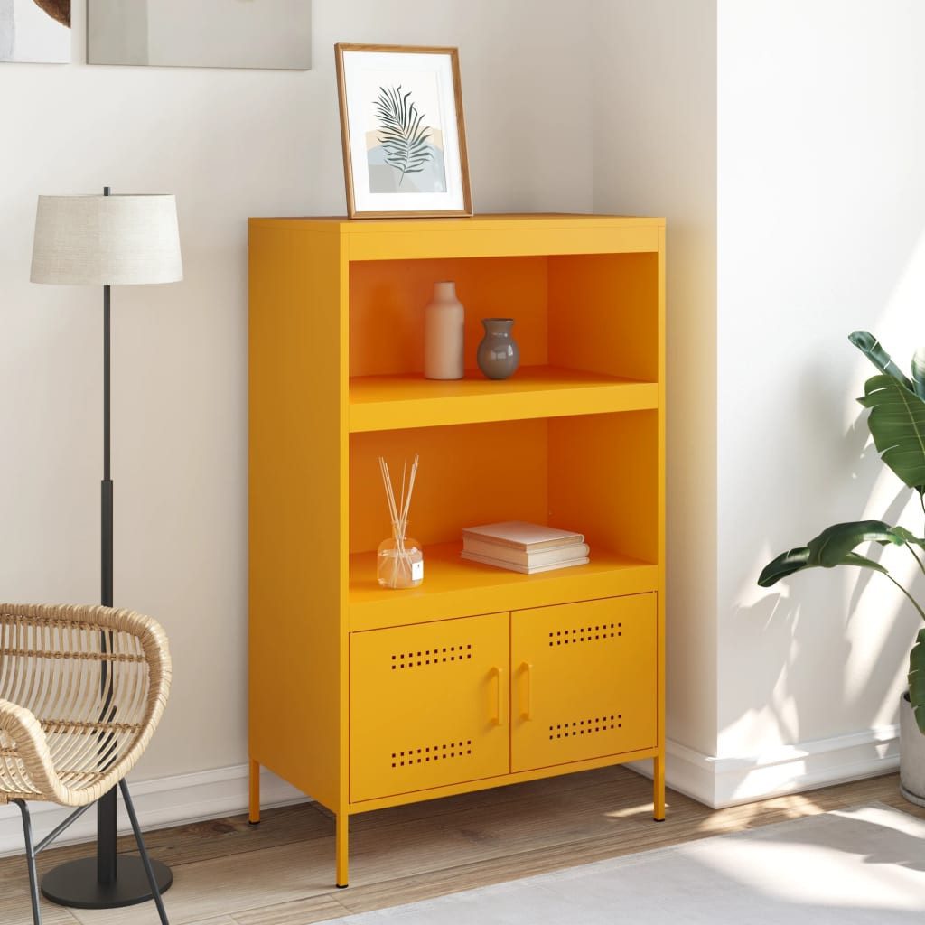 vidaXL Highboard Highboard Senfgelb 68x39x113 cm günstig online kaufen