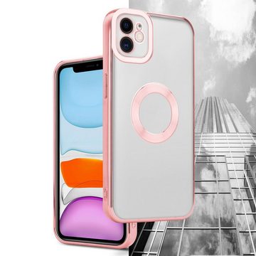 Cadorabo Handyhülle Apple iPhone 11 Apple iPhone 11, Schutzhülle - TPU Silikon Hülle - mit Chrome Applikation