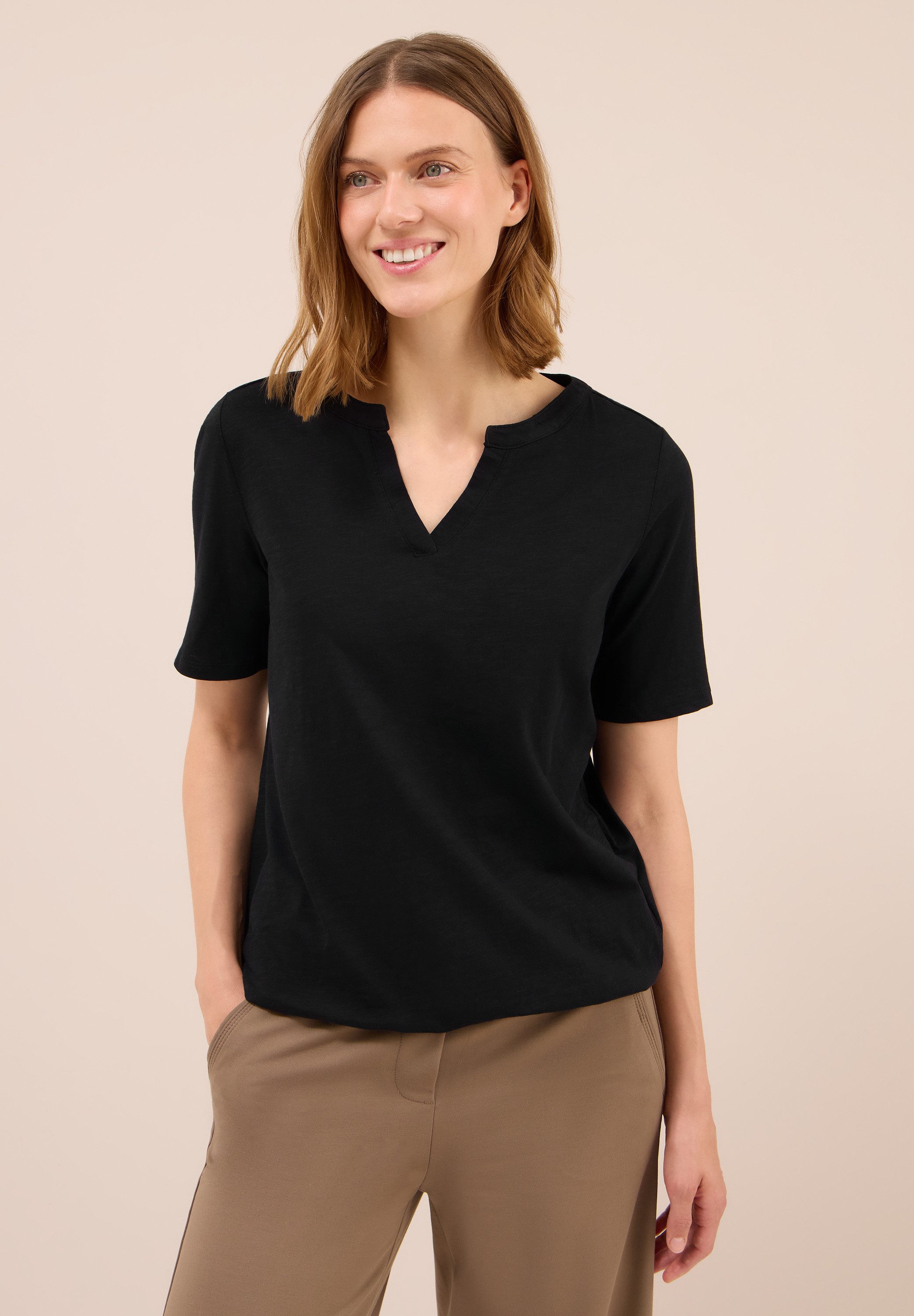 CECIL Tunikashirt aus reiner Baumwolle