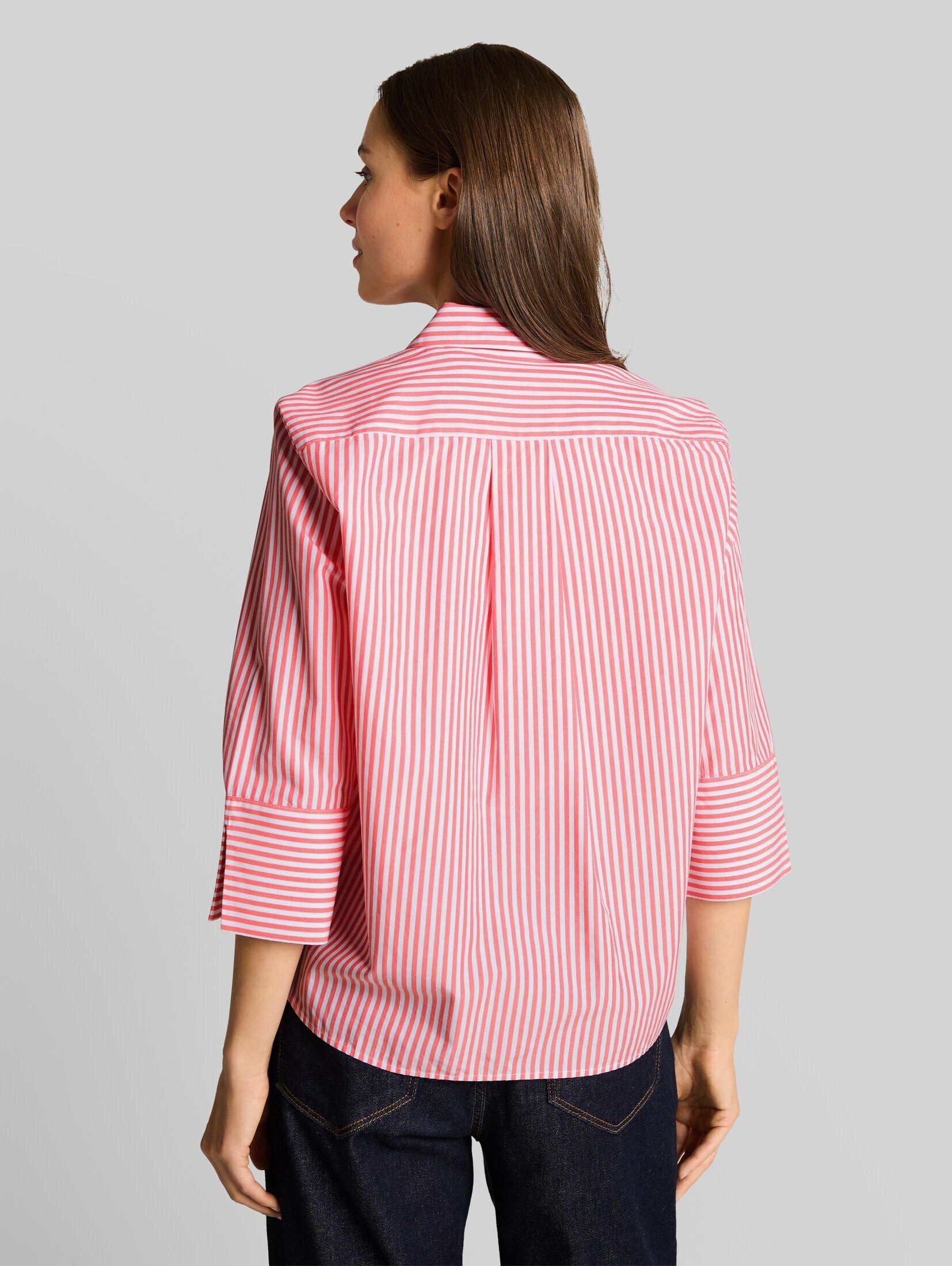 TOM TAILOR Langarmbluse Blusen & Shirts Popeline Hemdbluse mit 3/4-Arm