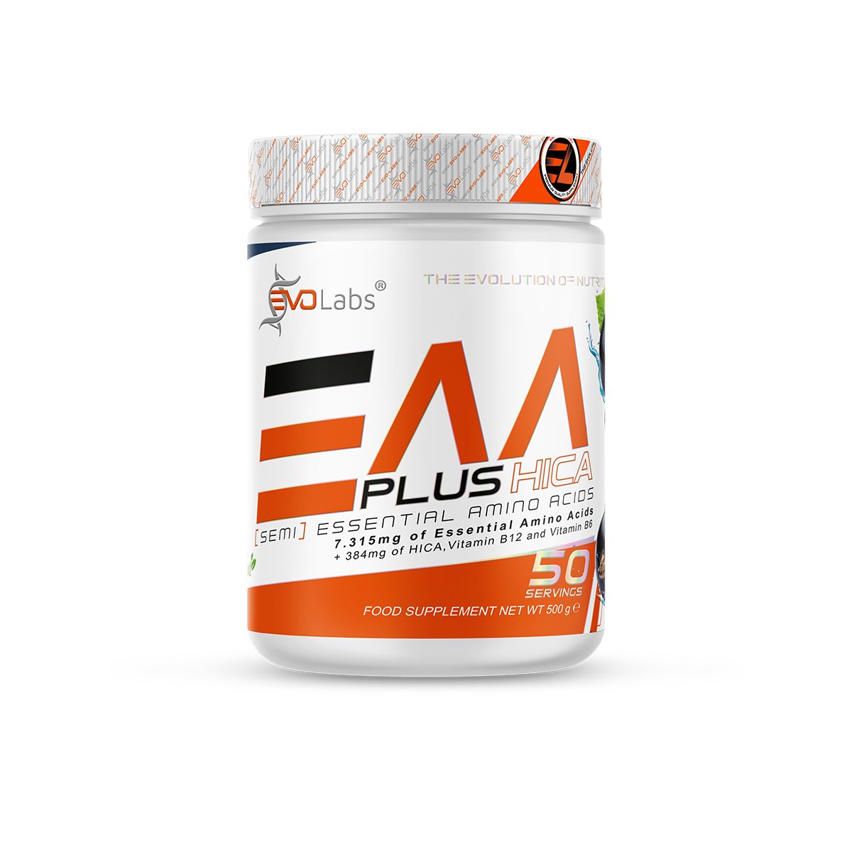 EVOLabs EAA+HICA 500g Essenzielle Aminosäuren Protein Muskeln Sport Pulver