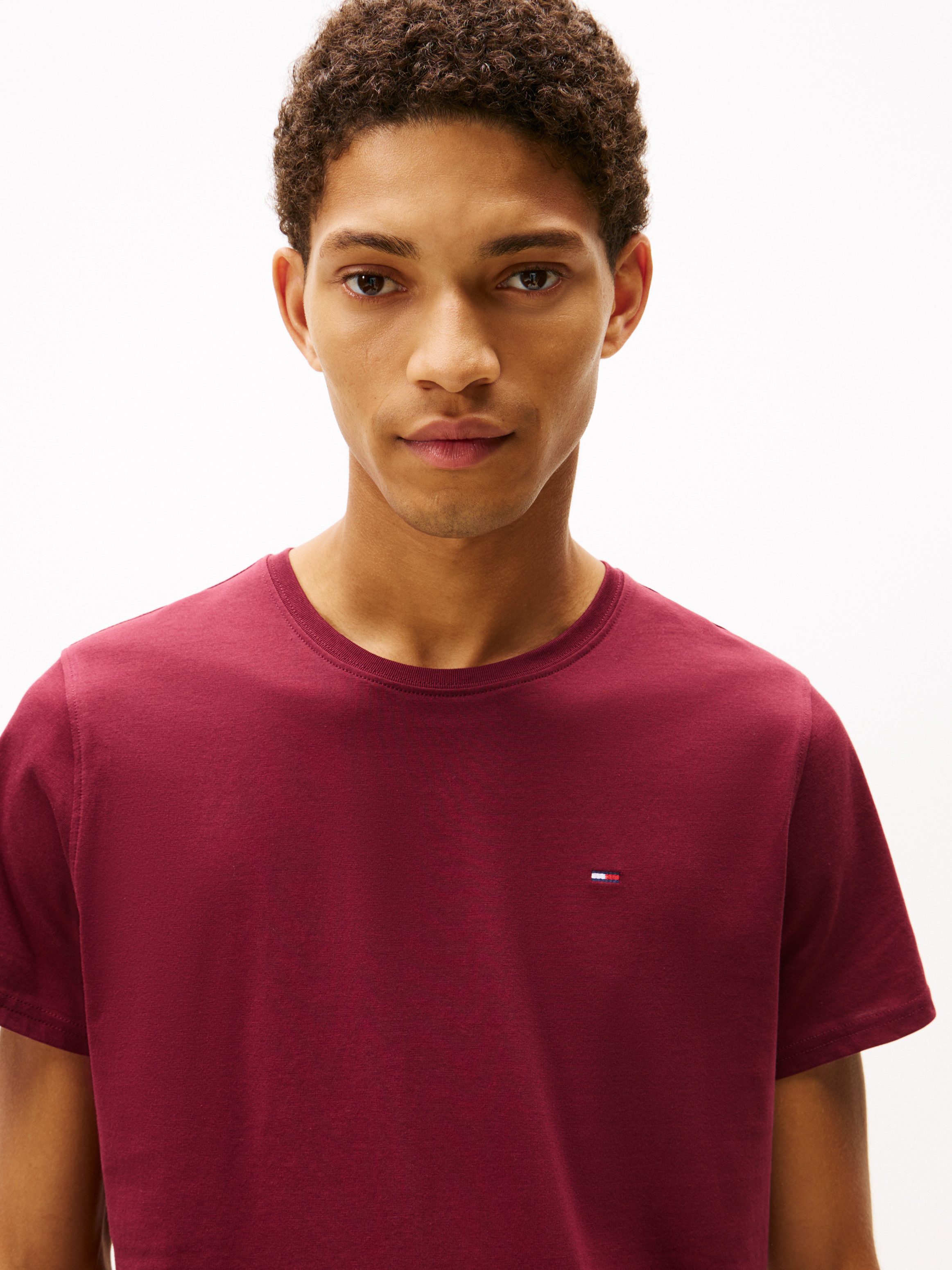 Tommy Jeans T-Shirt TJM ESSENTIAL SOLID TEE mit Rundhalsausschnitt und deze günstig online kaufen