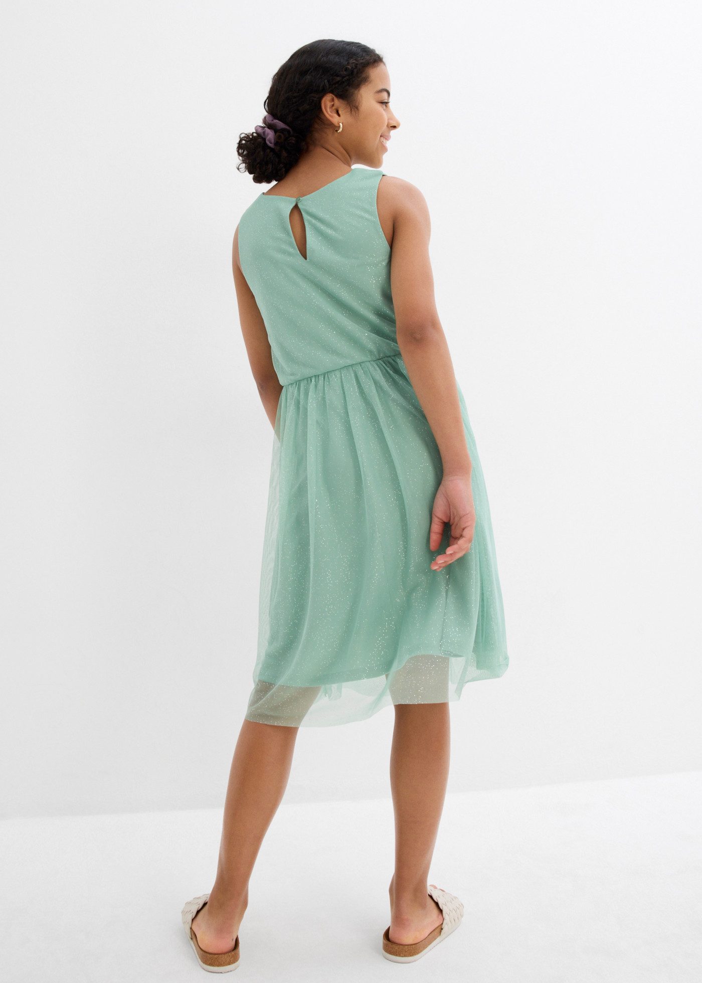 bonprix Midikleid festlicher Stil, aus Polyester, Regular Fit