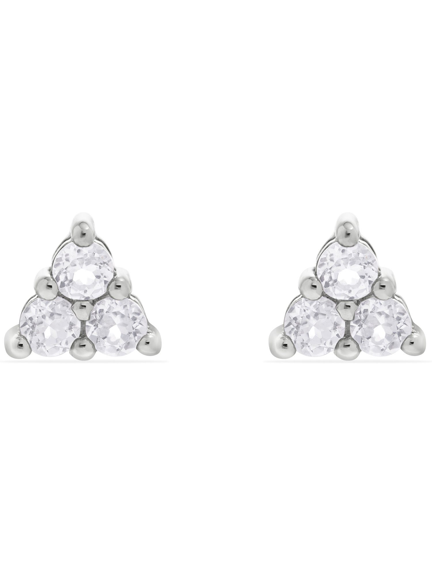 FAVS Paar Ohrstecker FAVS Damen-Ohrstecker 925er Silber 6 Zirkon