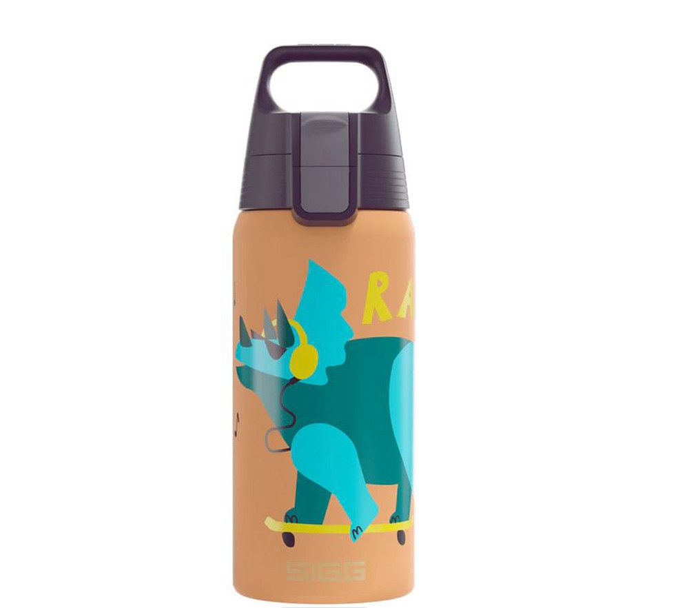 Sigg Isolierflasche Robuste Kinder-Trinkflasche mit farbenfrohen Designs, 100 % auslaufsicher und auch für kohlensäurehaltige Getränke geeignet