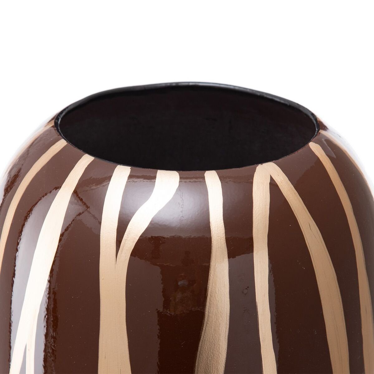 Braun 58,5 21 Gold aus Bigbuy Dekovase Vase Keramik Zebra 21 x x cm