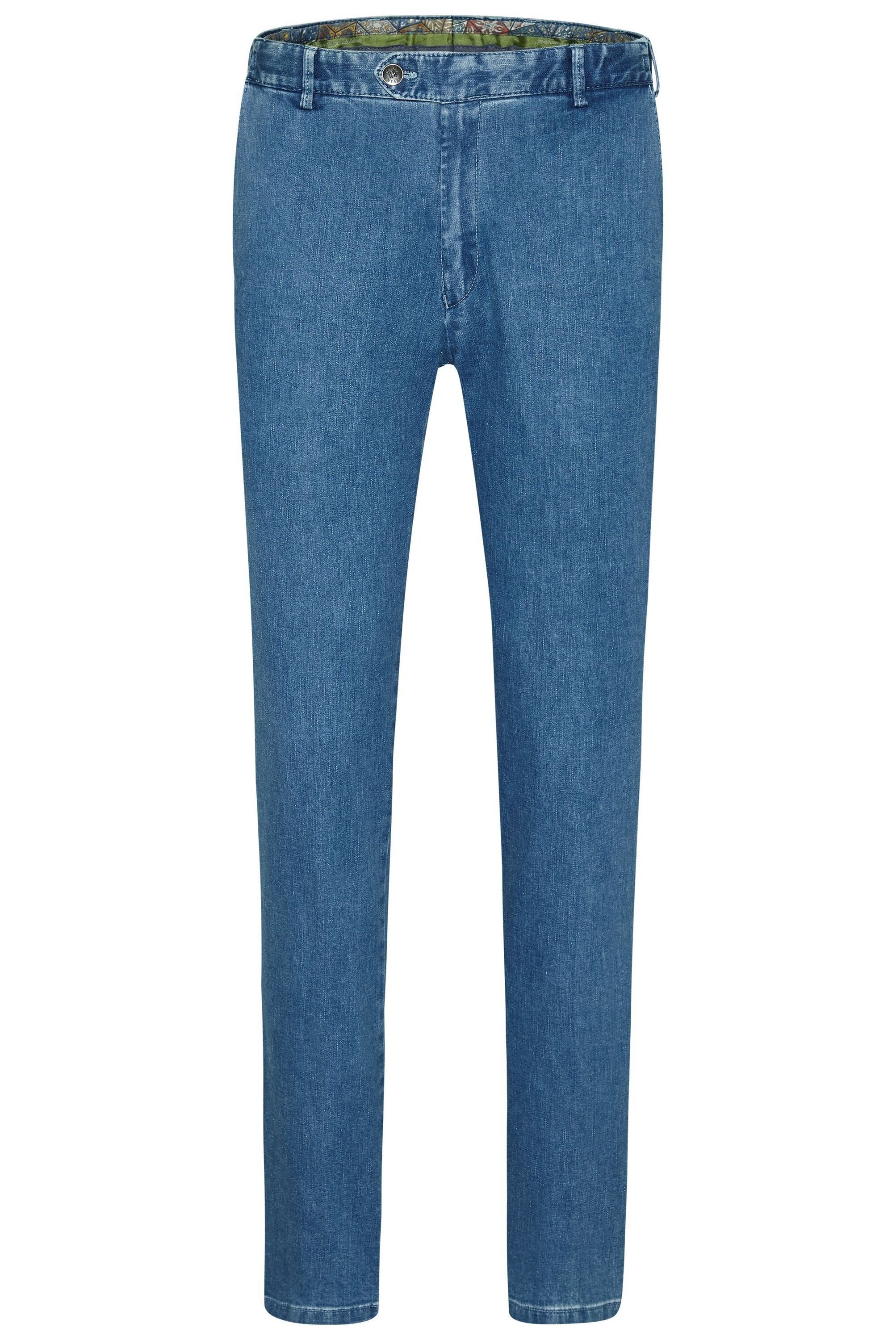 LIGHT-BLUE 5-Pocket-Jeans Dublin Coolmax MEYER Swingpocket mit Denim