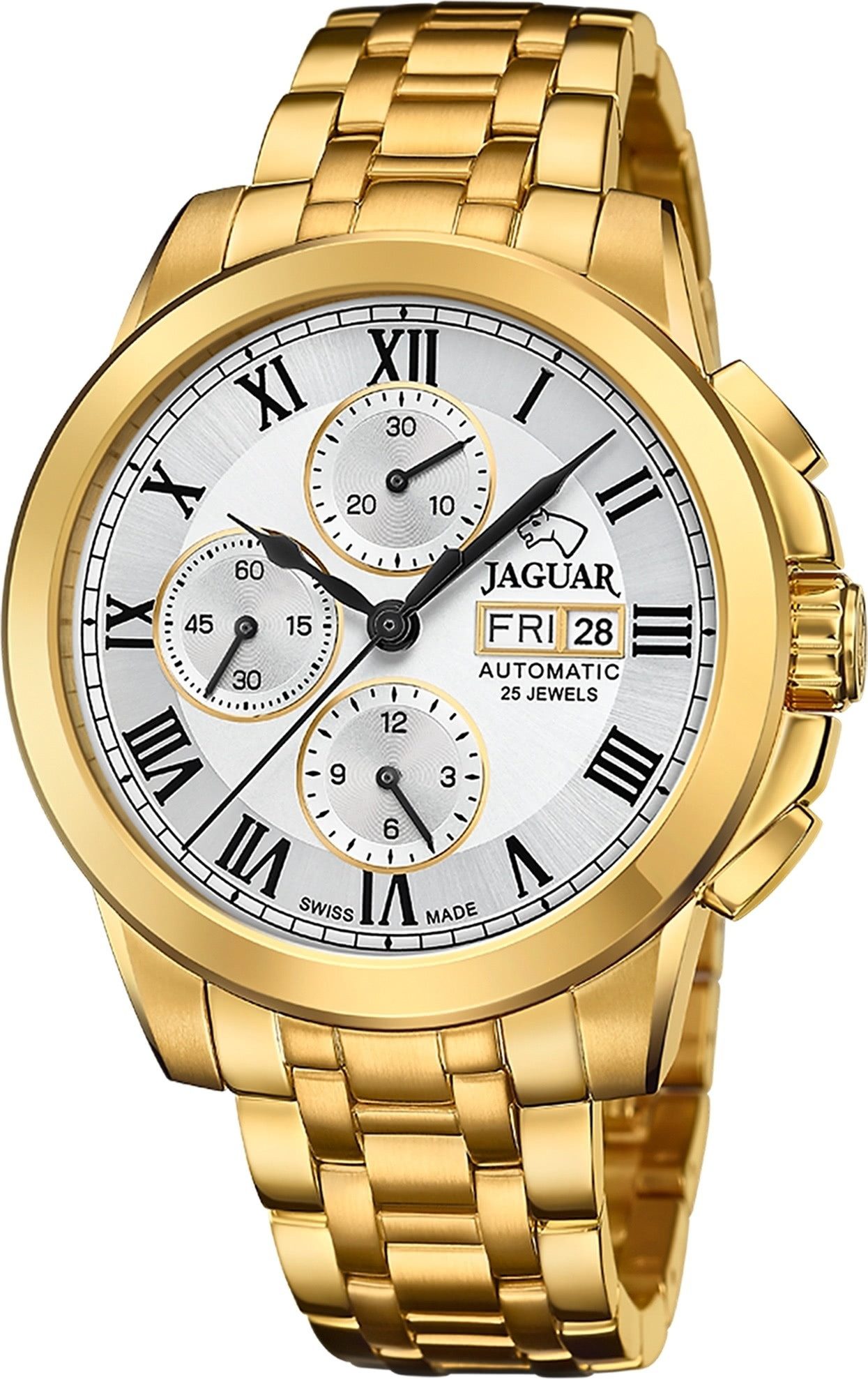 JAGUAR Chronograph Jaguar Herrenuhr Edelstahl gold günstig online kaufen
