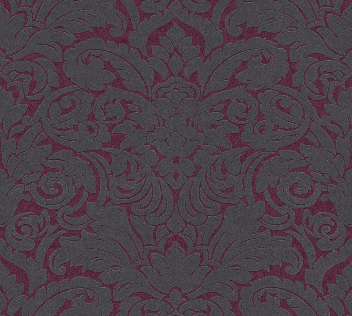 A.S. Création Vinyltapete, Barocktapete Barock Schwarz 335835 Tapete Castello Wandtapete