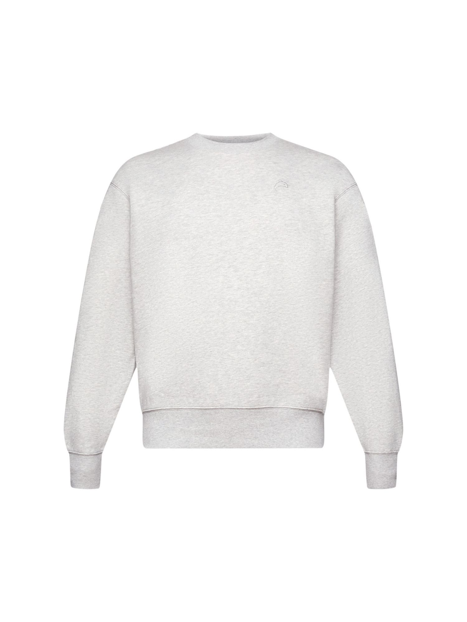 kleinem (1-tlg) Delfinprint Sweatshirt mit LIGHT Sweatshirt Esprit GREY