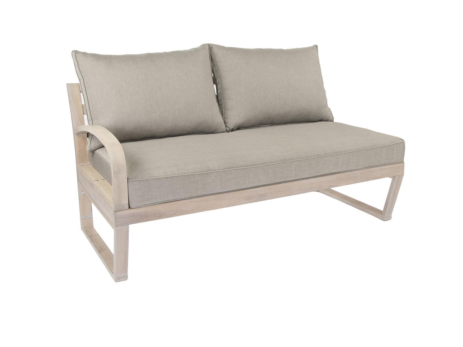 Green Spirit Gartenlounge-Set »Jura« Lounge Set Holz Ecklounge Loungemöbel Sitzgruppe Gartenmöbel, (Set, 1 3-Sitzer Sofa, 1 2-Sitzer Sofa, 1 Tisch), Eukalyptus Holz, braun, für 5 Personen, wetterfest, Garten, Terrasse