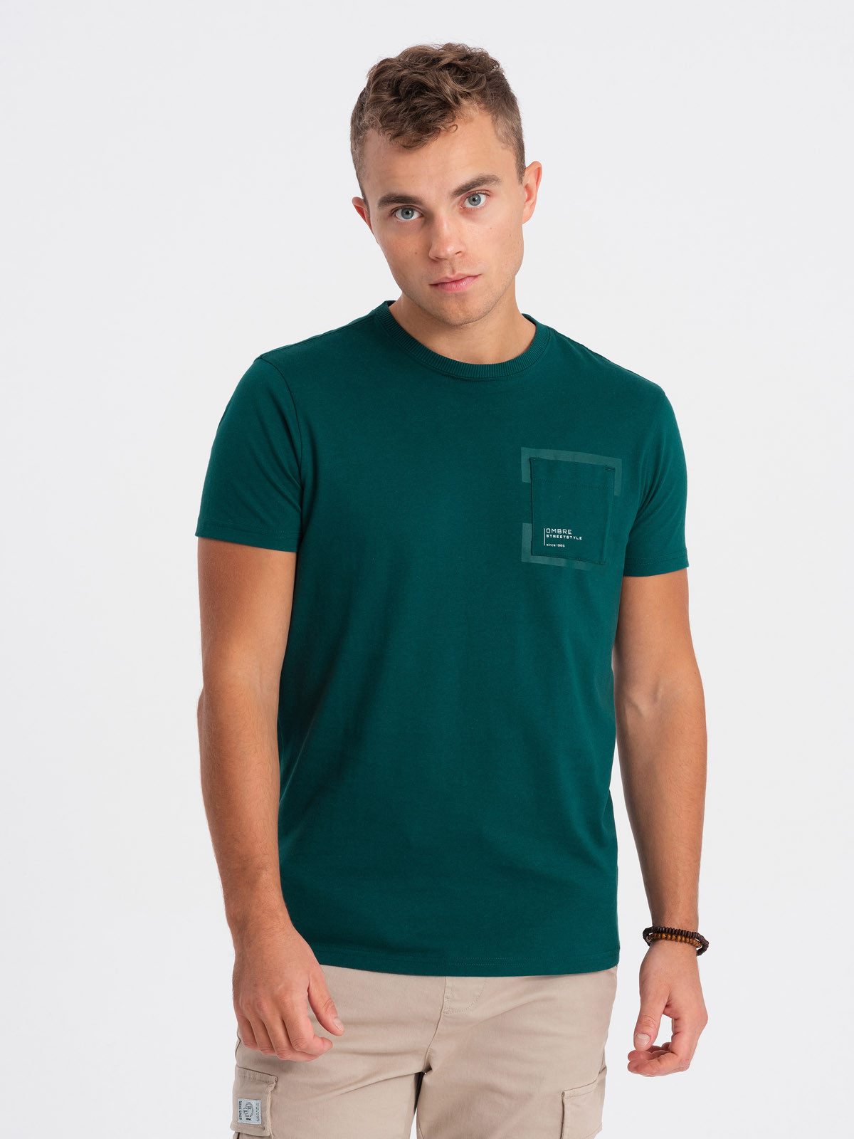 OMBRE T-Shirt Herren-T-Shirt aus Baumwolle mit günstig online kaufen