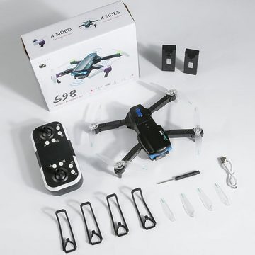 Weinsamkeit Drohne mit Kamera, WiFi FPV Drone für Anfänger Drohne (HD 1920×1080P, mit 2 Batterien, Schwerkraft Sensor, 3D Flip, One Taste Abflug/Landung)