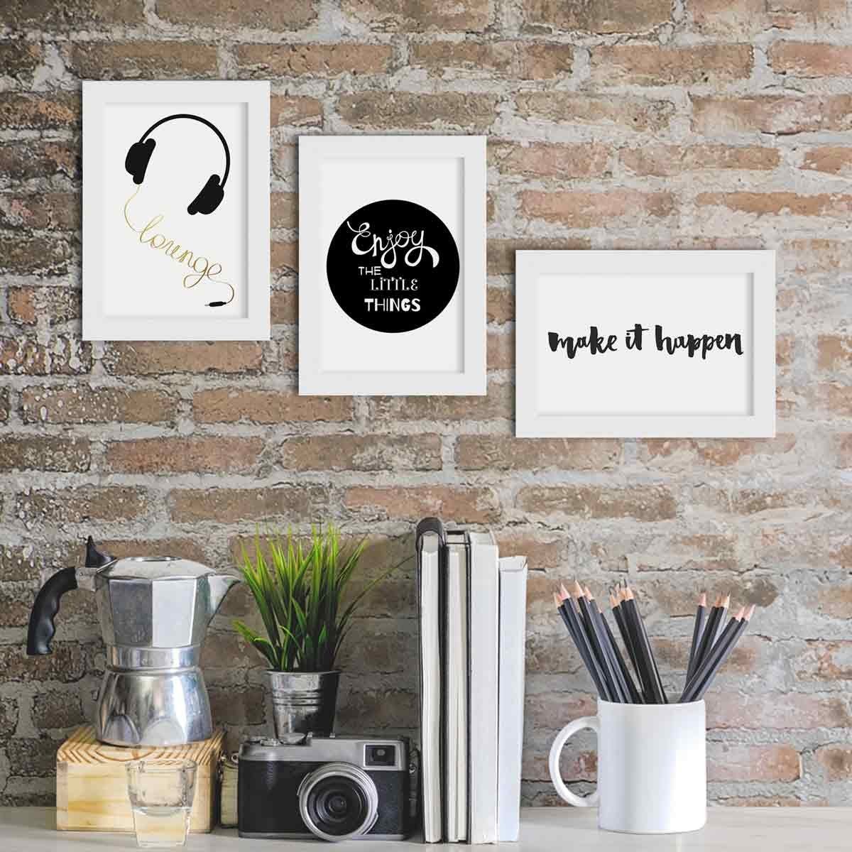 PHOTOLINI Bilderrahmen 3er Set, stabiles MDF-Holz, mit Acrylglas, extra Zub günstig online kaufen