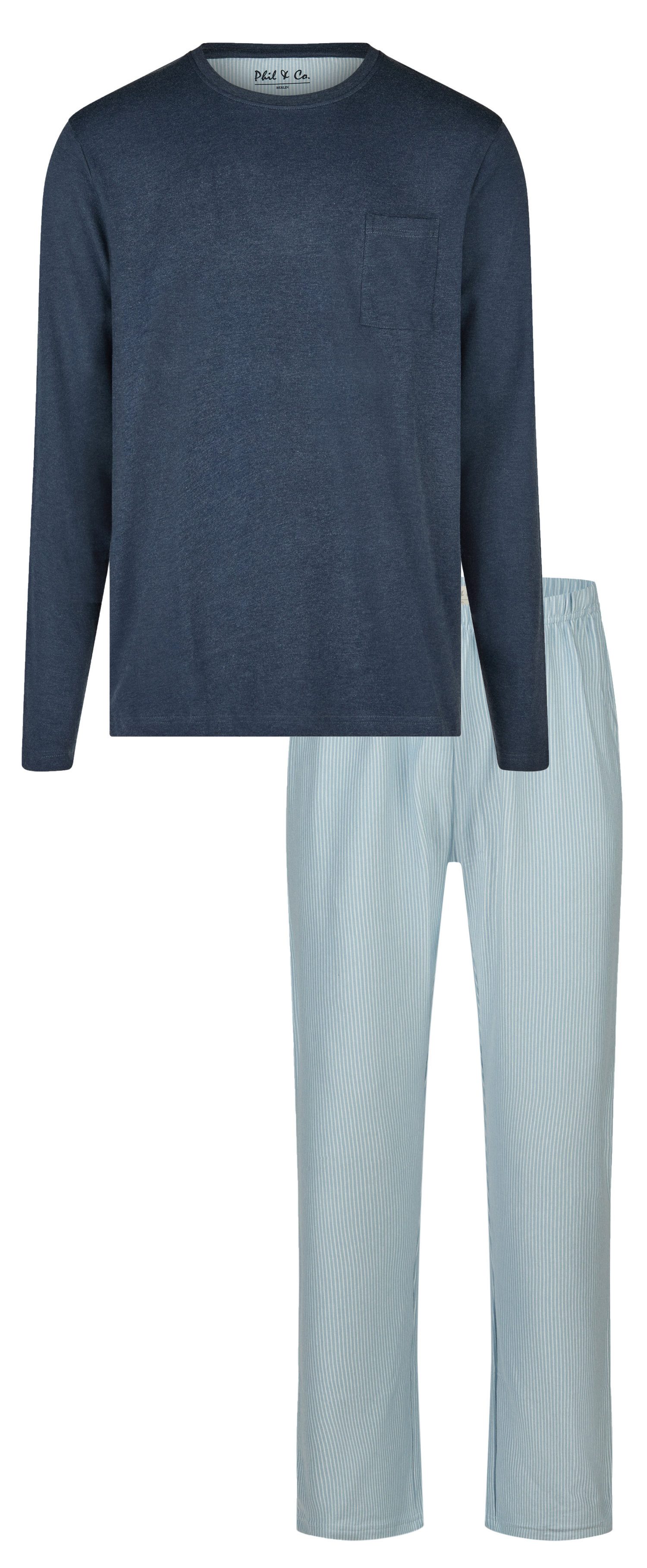Phil & Co. Schlafanzug Herren Pyjama günstig online kaufen