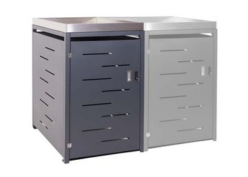 MCW Mülltonnenbox MCW-H40-XL, Mülltonnen mit 80 bis 240L Fassungsvermögen, abschließbar erweiterbar