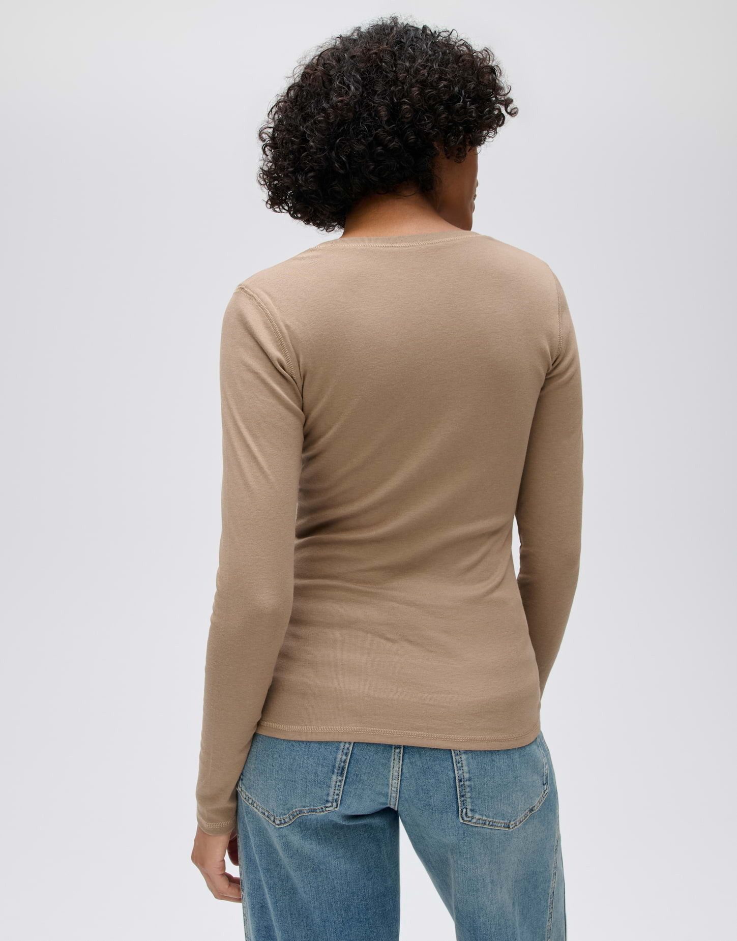 OPUS Langarmshirt SORANA Slim Longsleeve aus Baumwoll Mix – Bild 3 von 5