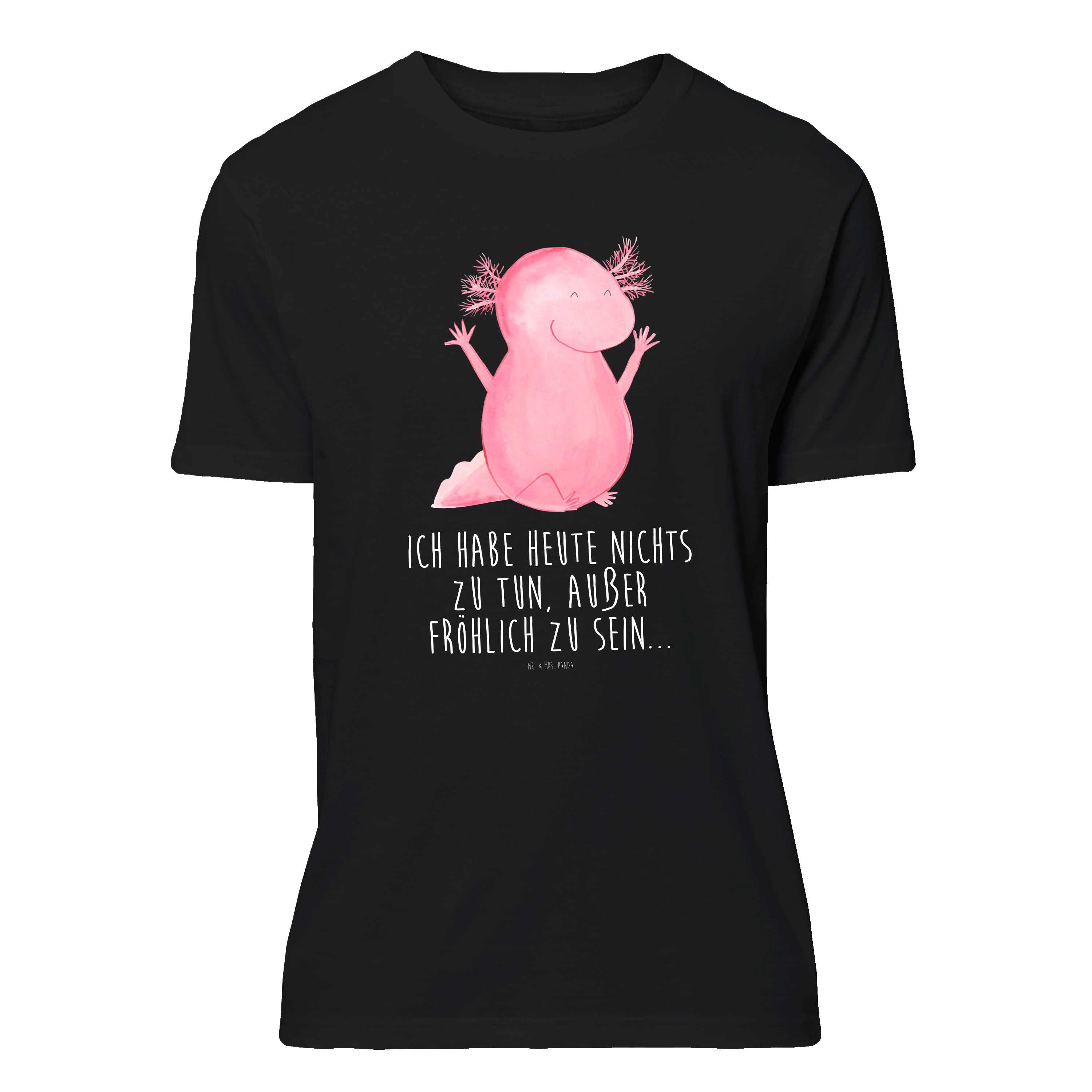 Mr. & Mrs. Panda TShirt Axolotl Hurra, Party, Frauen, Lustiges TShirt