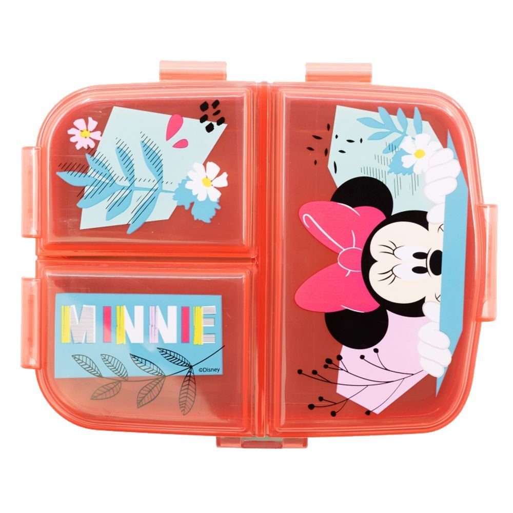 Minnie Go Minnie to Lunch Maus Fächer Vesper Brotdose Disney Lunchbox Dose Mouse XL 4 Mouse