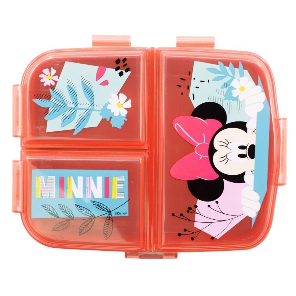 Disney Minnie Mouse Lunchbox Brotdose Mouse XL 4 Fächer Minnie Maus Lunch to Go Vesper Dose
