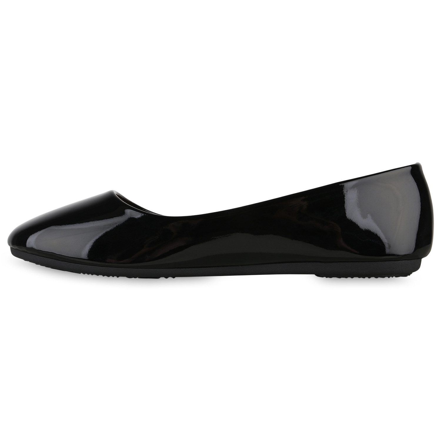 VAN HILL 840128 Ballerina Damen Klassische Ballerinas Lack Slippers Leder-O günstig online kaufen
