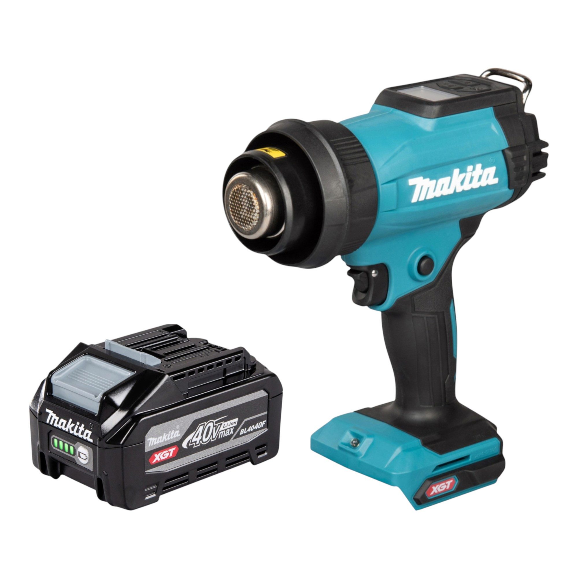 Makita Akku-Heißluftgebläse HG 001 GU101 Akku Heißluftgebläse 40 V max. 600 °C + 1x Akku 4,0 Ah