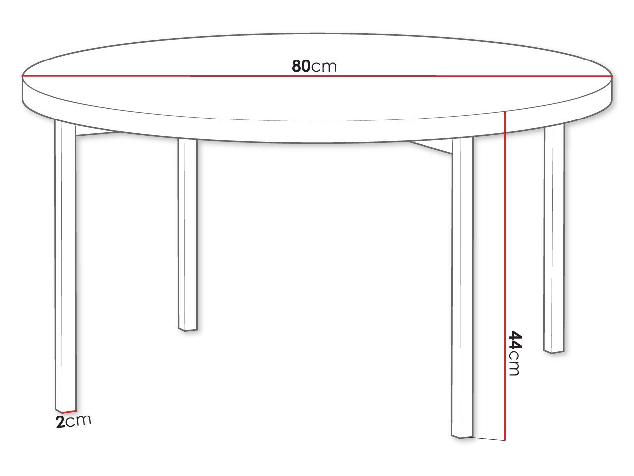 Desk schwarz C01, Metallfüße Schwarz Couchtisch mm, Durchmesser: MIRJAN24 + 20 cm Sigma Captains 80