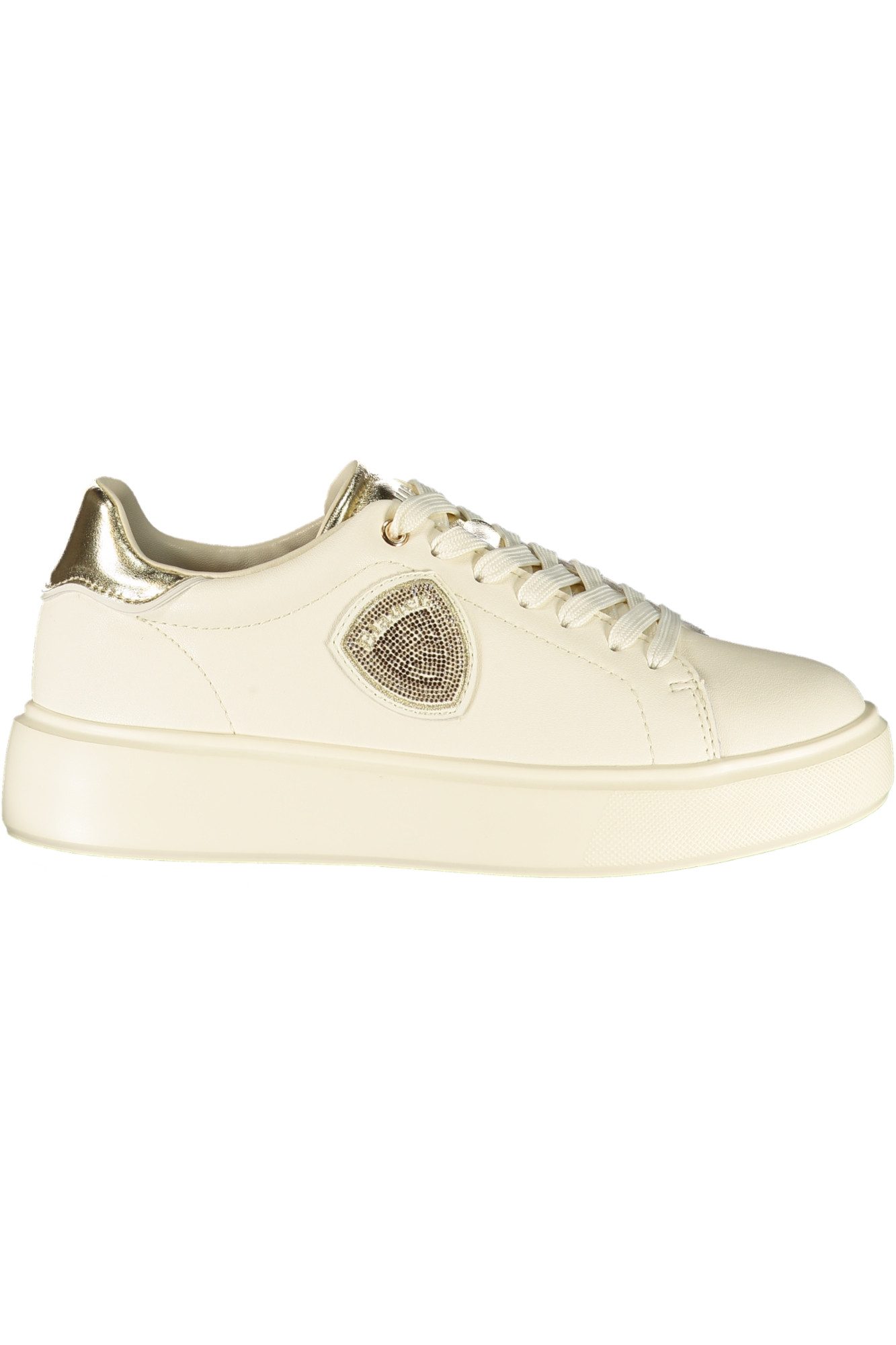 Blauer Sneaker Stylischer Damenschuh Beige: Sportliches Design mit
