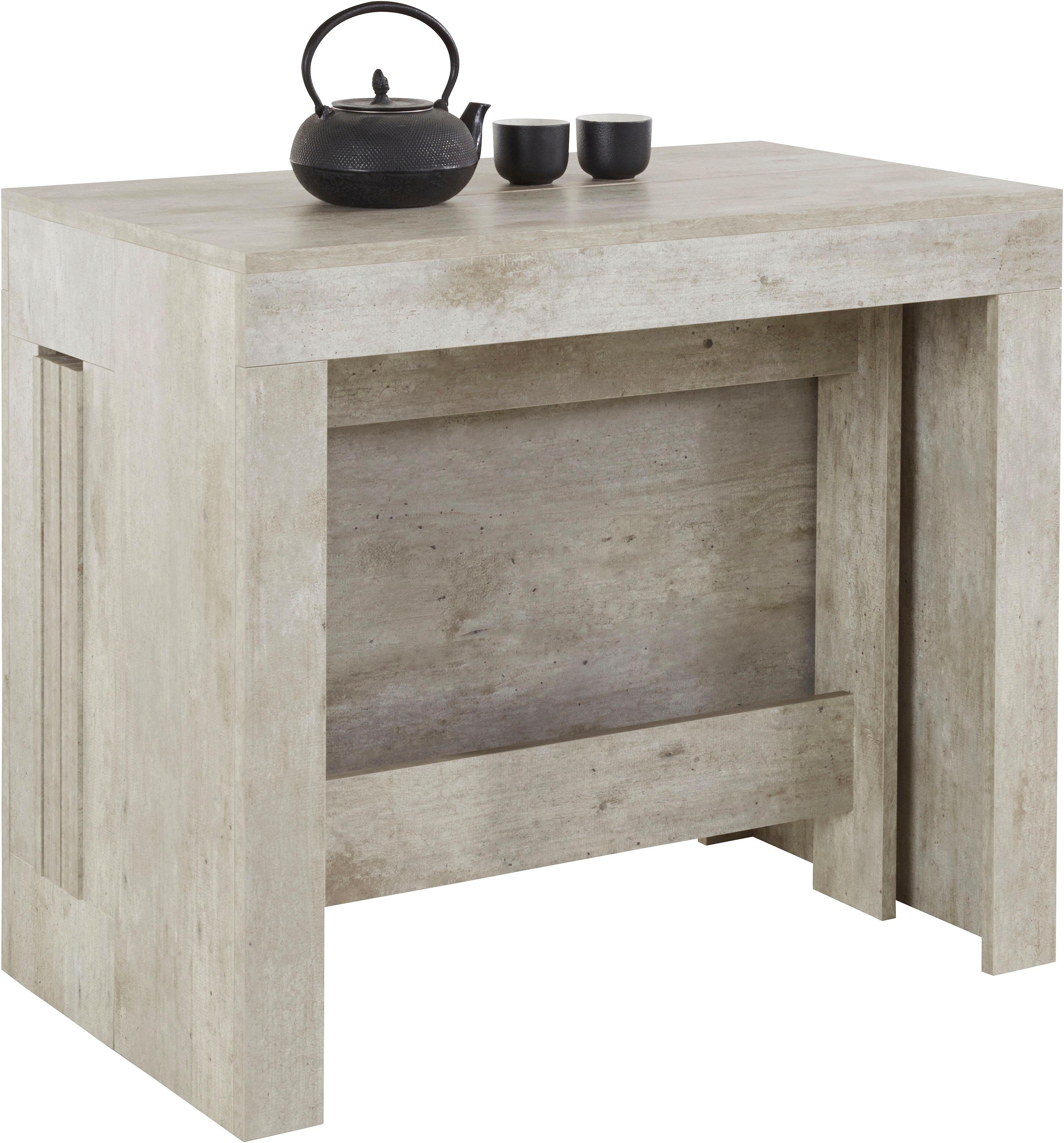 Home affaire Esstisch Praktika, Küchentisch, Wohnzimmertisch, Speisetisch, mit Auszugsfunktion, ausziehbar von 50 cm auf 300 cm