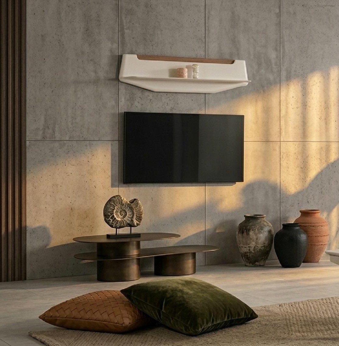 Xlmoebel Bücherwand Beiges modernes Regal für das Wohnzimmer – praktisch und stilvoll, Regal, Made in Europa