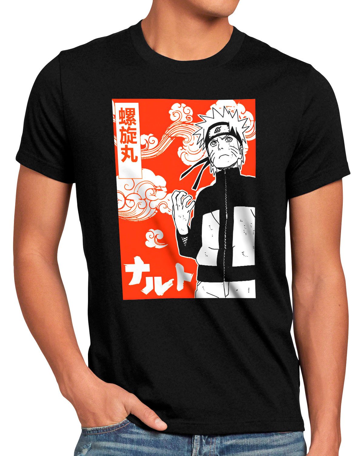 style3 T-Shirt Uzumaki Orange kakashi hatake günstig online kaufen