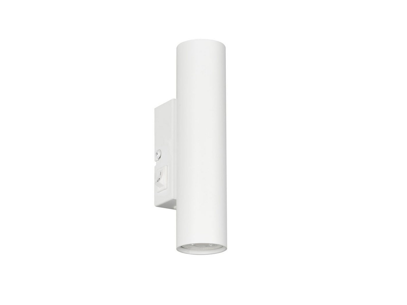 Reality Leuchten LED Wandleuchte Up and Down mit Schalter, Höhe 18cm, Leuchtmittel dimmbar, LED wechselbar, Warmweiß, indirekt-e Wand-Beleuchtung innen, Wandlampe Bett & Nachttischlampe