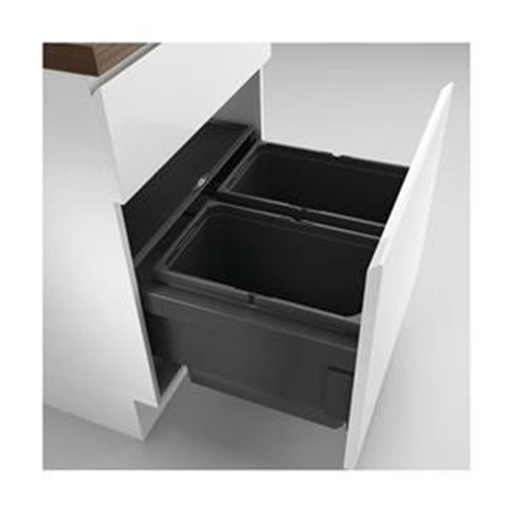 Naber Einbaumülleimer Cox® Base 360 S/600-2, anthrazit