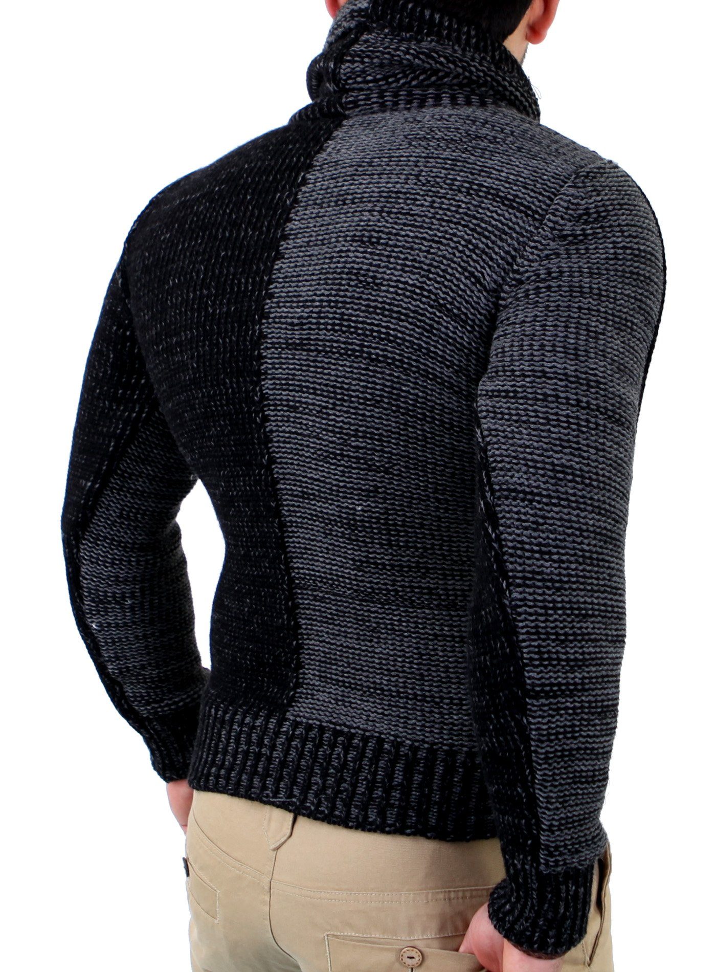 Reslad Strickpullover Reslad Herren Strickpullover Grobstrick günstig online kaufen