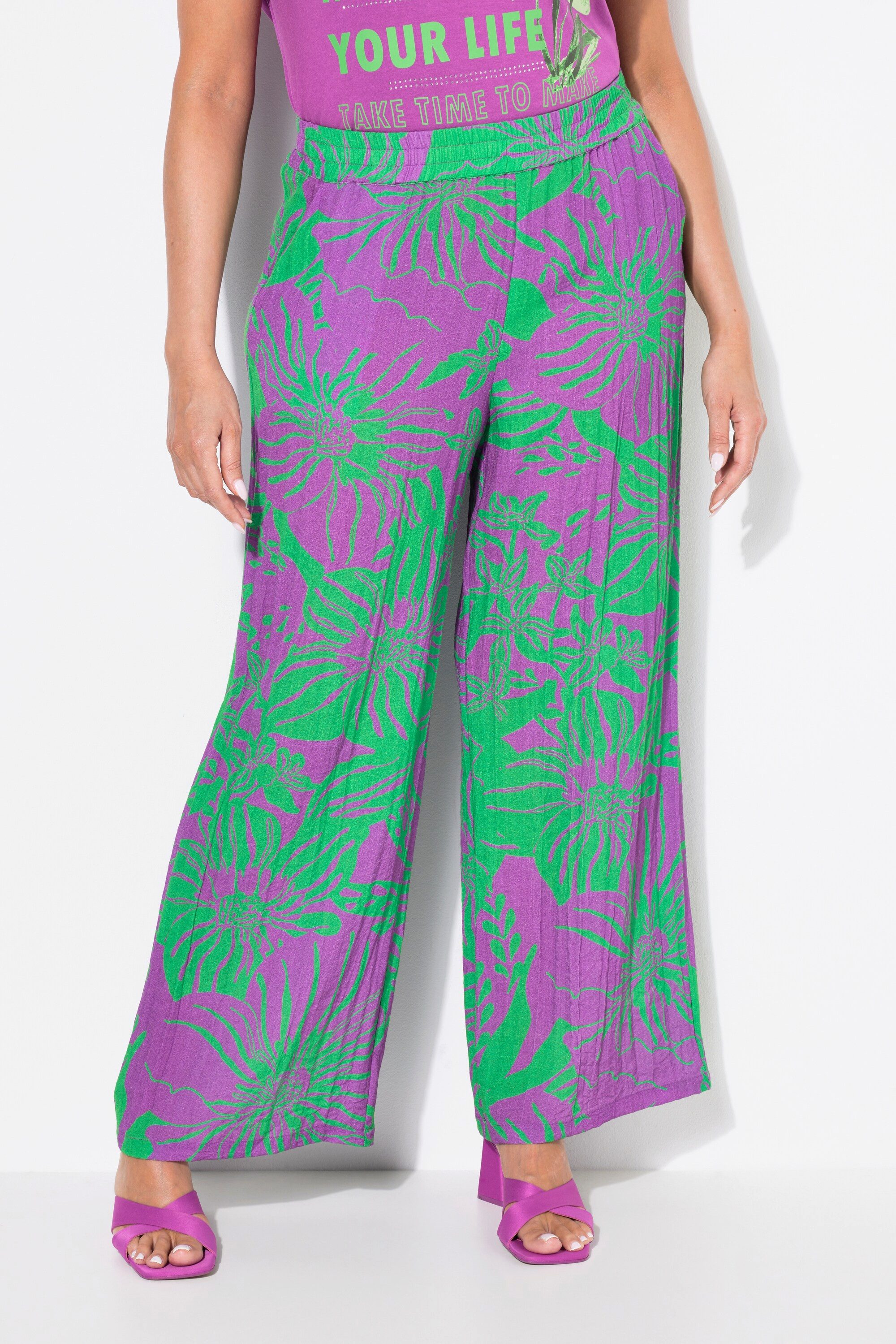Ulla Popken Schlupfhose Hose Blüten weites günstig online kaufen